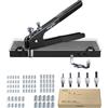 ESYNiC Kit Rivettatrice per Inserti Filettati con 86pz Dadi per Rivetti M3 M4 M5 M6 M8 Pinza Pistola Manuale a Rivetti Professionale per Riparazione Auto Rimorchi Mobili - Nero