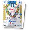 Sabbiarelli Sand-it For Fun - Poster Ghirlanda di Natale - 1 Maxi Disegno Adesivo A3 per Sand Art | SABBIA COLORATA NON INCLUSA | Lavoretti di Natale per Bambini da 8 anni, Ragazzi e Adulti