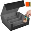 Aolso Deck Box per Carte Magic The Gathering, Scatola Magnetica per Carte da Collezione, Cartes da Gioco per 2400, Deck Case con 8 Separatori (Grigio)