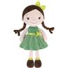 GAGAKU Morbida bambola di pezza 40 cm bambole angelo custode, regalo per battesimo per bambine, peluche portafortuna per bambini dai 3 ai 5 anni - principessa della foresta