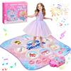 Gleamkid Tappeto da ballo per bambine, tappeto da ballo luminoso con 9 frecce, tappeto musicale per bambini con 3 modalità di gioco, musica integrata, regali di compleanno per bambine dai 3 ai 12 anni