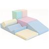 IGLU SOFT PLAY Discoverer - Set di 7 mattoncini da arrampicata XXL e mattoncini morbidi in schiuma, per bambini, percorso di ostacoli Montessori e giocattolo per abilità motorie