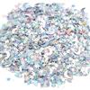 HOTUT Confetti Coriandoli da Tavola a Stelle e Luna, Coriandoli Decorativi 45g, Glitter della Tavola Metallico Lamina Stelline Paillettes per Natale, Feste, Matrimoni, Compleanni, Argento