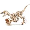 ROKR Puzzle 3D Legno Giocattoli a forma di dinosauro, Modellismo da Costruire Adulti Velociraptor, Puzzle 3D a Forma di Animale che Cammina, Regalo per Bambini e Adulti, Velociraptor, LD01