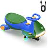 FanttikRide 12V N7 Pro Macchina Elettrica per Bambini, Ricarica Di Tipo C, Auto Elettrica 2 in 1, 2 Velocità, Antiribaltamento, Ruote Lampeggianti, Bluetoothper Bambini da 3-8 anni, Blu-verde.