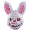 TK Gruppe Timo Klingler Maschera horror a LED - come da Purge incl. 3 effetti di luce, controllabili, per Halloween, Mardi Gras e Carnevale come costume per uomini e donne (Coniglietto horror)