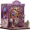CUTEBEE Book Nook Kit DIY 3D - Casa Diorama In Miniatura Per Adulti, Inserto Libreria Con Luci LED, Regalo Per Amanti Dei Libri E Artigiani(Astrology Bookshop)
