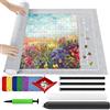 Ainiv Tappeto Puzzle 3000 Pz, Tappetino Puzzle Feltro, Portatile Puzzle Roll Mat Antiscivolo Tappetino Puzzle Arrotolabile, Puzzle Roller, Accessorio per Riporre Puzzle con Pompa Gonfiabile, Grigio