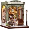 CUTEBEE Book Nook Kit - Casa delle Bambole Fai da Te da Costruire, Una Casa in Miniatura Retro e Artistica, Sottolibri in Legno 3D, Decorazione per Libreria, Regali (Gellery Bookstore)