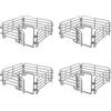 YeahBoom 16PCS Accessori per Recinto con Cancelletto,Ingresso Recinzione,Paddock Scuderia,Cavalli Playset,Giocattolo Recinto Fattoria,Plastica Fattoria Barn,Paddock Scuderia