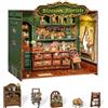 CUTEBEE Kit Book Nook DIY - Miniature House in Miniatura con Luci LED, Puzzle 3D Casa Prefabbricata per Adulti, Decorazione Libreria Creativa, Un Regalo Speciale per La Famiglia e Gli Amici