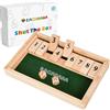 EACHHAHA Shut The Box - Classico gioco da tavolo in legno, gioco di dadi, giocattolo da viaggio, adatto per l'allenamento di logica matematica per bambini
