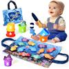 Yitical Giochi Bambini 1 Anno 2 Anni, 20PCS Montessori Gioco Pesca Morbidi, Regalo Bambino 6 12 18 Mesi, Interattivi Educativo Giocattoli Bambino