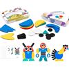 EACHHAHA Giocattoli educativi in legno per bambini - Giocattoli Montessori -36 parti in legno + 60 carte-Regali per bambini 3 4 5 6 anni