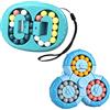 EACHHAHA Set 2 in 1 Magic Bean-gioco di abilità-IQ Game-cubo magico-Alleviare lo stress-Regali di Natale per ragazzi e ragazze-regali per feste di compleanno,per feste di famiglia (Blu+Blu)