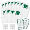 Tomkity 12 Sacchetti per Folletto VK200 FP200 VK220S con 2 Filtri per Aspirapolvere Vorwerk