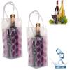 coldchill Borsa refrigerante per vino, refrigeratore per vino, frigorifero, frigorifero per vino, refrigeratore per bottiglie di vino, per champagne rosso bianco o spumante, set da 2 (sacchetto per vino viola)