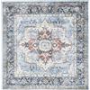 RugVista Georgia Oriental, Tappeto, Orientali, 240 x cm, Quadrata, Pelo corto, Lavabile in lavatrice, Blu/Multi