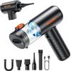 SEALIGHT Aspirabriciole Senza Fili, 32000PA 4 in 1 Aspirapolvere per Auto Portatile, 400000 RPM Motore Brushless, Aspiratore e Soffiatore Mini Aspirabriciole Senza Fili Potente per Auto Casa
