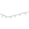 BRILONER - Set completo di binari, 6x spot GU10 orientabili, a L, sistema di binari a soffitto, binario per faretti, lampada a soffitto, plafoniera, faretto, 2,25 m, bianco