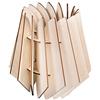 Rayher 62899505 Lampada lamelle legno Oslo,FSCMixCredit, naturale, 18,5x18,5x20cm, 18pz,box 1set
