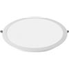 GTV FABRO LED Faretto da incasso piatto 18 W 1800 lm - Lampada da soffitto rotonda 4000 K bianco neutro IP40 - Pannello LED da incasso AC 220 - 240 V - Ø 23 cm