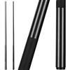 Kmise Bastoncini per stecca da biliardo in fibra di vetro composita in grafite, 538,6 g, 9,5 mm, punta monopezzo da 144,8 cm, per stecca da biliardo professionale a bassa deflessione, set da 2 per