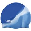 Zoggs Cuffia, Multi Colour Silicone cap Unisex Adulto, Argento Blu, Taglia unica