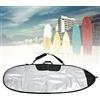 Naroote Borsa da Surf Custodia Protettiva in Poliestere Resistente con Cerniera per Surf Longboard e Shortboard 6.0 Dimensioni 191x65 Cm (6.4)