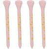 BAOFUYA Tee da Golf, Tee da Golf in Legno con Teschio Stampato in bambù e Legno, Confezione da 30, 3,1 Pollici con Custodia, Lunghezza del da 8 Cm, Accessori per la Pratica del Campo Pratica per