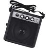 POENVFPO Mini Amplificatore per Chitarra, Amplificatore per Chitarra Elettrica Portatile da 5 W con Controllo del Volume, Overdrive, Doppio Ingresso, Uscita per Cuffie, Tracolla per Musicisti,