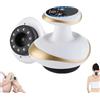 Generic Massaggiatore 4 in 1 contro la cellulite, set per terapia di coppettazione elettrica, strumenti elettrici senza fili con 2 oli, aspirapolvere e gua sha elettrico, massaggio profondo con calore, per