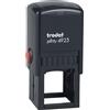 TRODAT Timbro di testo rettangolare/quadrato 4923 nero 30x30mm 69846 trodat
