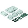 MODU Explorer set - set di costruzioni giocattolo di equilibrio, scivolo, altalena, set di costruzioni, colori:Ocean Mint / Forest Green