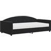 vidaXL Divano letto con materasso Nero 100x200 cm Velluto