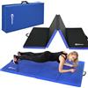Eyepower Tappetino pieghevole morbido RG20 per palestra XL 200x100x5 cm blu-nero