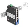 DELOCK Industrie Gigabit Ethernet Switch 4 Port PoE 1 Port R