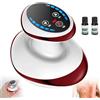 Generic Massaggiatore 4 in 1 contro la cellulite, set per terapia di coppettazione elettrica, strumenti elettrici senza fili con 2 oli, aspirapolvere e gua sha elettrico, massaggio profondo con calore, per
