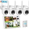 kit videosorveglianza Telecamere Wifi Mit 10'' Monitor, 5MP 10CH Wifi NVR, 4Pcs