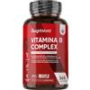 WeightWorld Vitamina B Complex, 365 Compresse Vegane, 1 al Giorno (1 Anno), con Biotina, Acido Folico, Riboflavina, Inositolo, Vitamina B12, B1, B3, B4, B5, B6 e Vit C (Acido Ascorbico), Senza Magnesio Stearato
