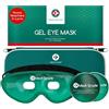 Medi Grade Maschera Occhi Gel Freddo - Riutilizzabile con 2 Cuscinetti Rinfrescanti, 1 tessuto Lycra e Borsa Termica - Mascherina Refrigerante con Strap Regolabili