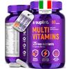 SUPLINT Multivitaminico Completo - 60 Capsule per 30 Giorni - Complesso di Vitamine A-Z e Minerali come Zinco e Biotina - Integratore Multivitaminico - Vitamine A, B, C, D, E, B6, B12, K (1 Pack)