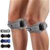 CAMBIVO Tutore Ginocchio Rotulea Regolabile 2 Pezzi, Ginocchiera Ortopedica con Cuscinetto di Compressione, Ginocchiera Rotulea per Tendinite, Infortunio Sportivo, Corsa, Sport