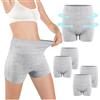 ACWOO Culotte Post Parto, 4 PCS Morbido e Traspirante Slip Monouso Dopo Parto, Triangolo Mutandine per Gestante a Vita Alta Bassa e in Cotone, per Viaggiare, Dopo Parto, Maternita' Emergenza