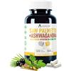 Alzuro Labs Saw Palmetto & Ashwagandha | 500 mg (estratto 4:1 & 20:1) | 120 veg capsule | 4 Mesi | Serenoa repens | GMP & Testato da Laboratorio Indipendente