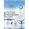 Nutravita Calcio Magnesio Zinco e Vitamina D3-180 Compresse Vegetariane - Mag Vitamina D Calcio Integratori ad Alto Dose - Fornitura per 3 Mesi di Integratore per le Ossa - Prodotto nel Regno Unito