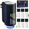 Towonshy Profumatore Auto Diffusore con 6 Fragranze, Elettrico Fragranze Deodorante, Nebulizzatore ad Ultrasuoni, 3 Modalità, ON/Off Automatico, Batteria Integrata, Francese Fragranza Fino a 12 Mesi CFK-6Z