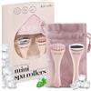 Kitsch Mini Rullo Viso & Rullo Ghiaccio Set Cura della Pelle Donna - Massaggiatore Viso per Occhi Gonfi, Terapia Fredda, Drenaggio Linfatico, Regalo Self Care Donna & Uomo - Blush