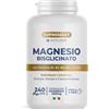 SYMBEAUTY SUPREMAGY MAGNESIO BISGLICINATO 450mg (Fornitura 4 Mesi) 240 CPR - Magnesio Completo | Vitamina B12, B1, B2, B6, C e Coenzima Q10 | Integratore Stanchezza Fisica e Mentale - Vegano e Made in Italy
