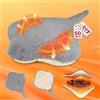 Mewaii Peluche Riscaldabile in Microonde Stuffed Animali Manta Grigio Riscaldamento Pad Cuscino Peluche Caldo o Freddo per Ragazze Ragazzi Donne 30cm